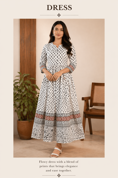 Bagh Print Modal Fabric Suit Dress Material