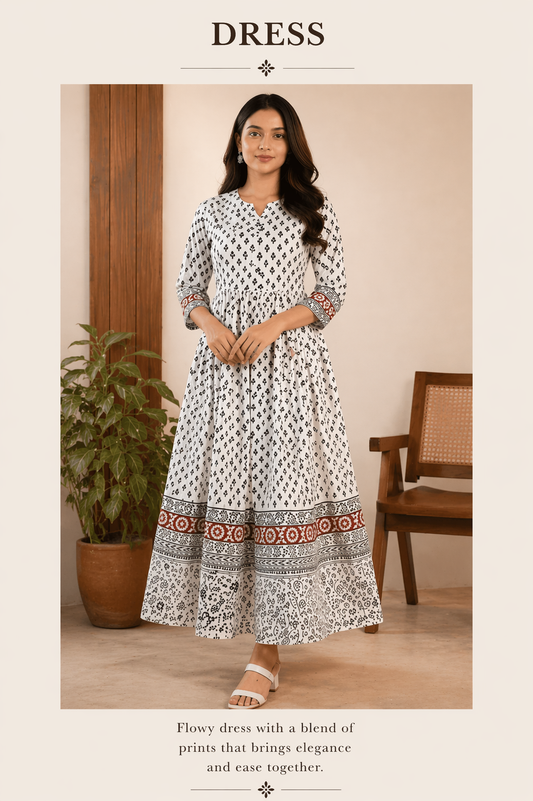 Bagh Print Modal Fabric Suit Dress Material